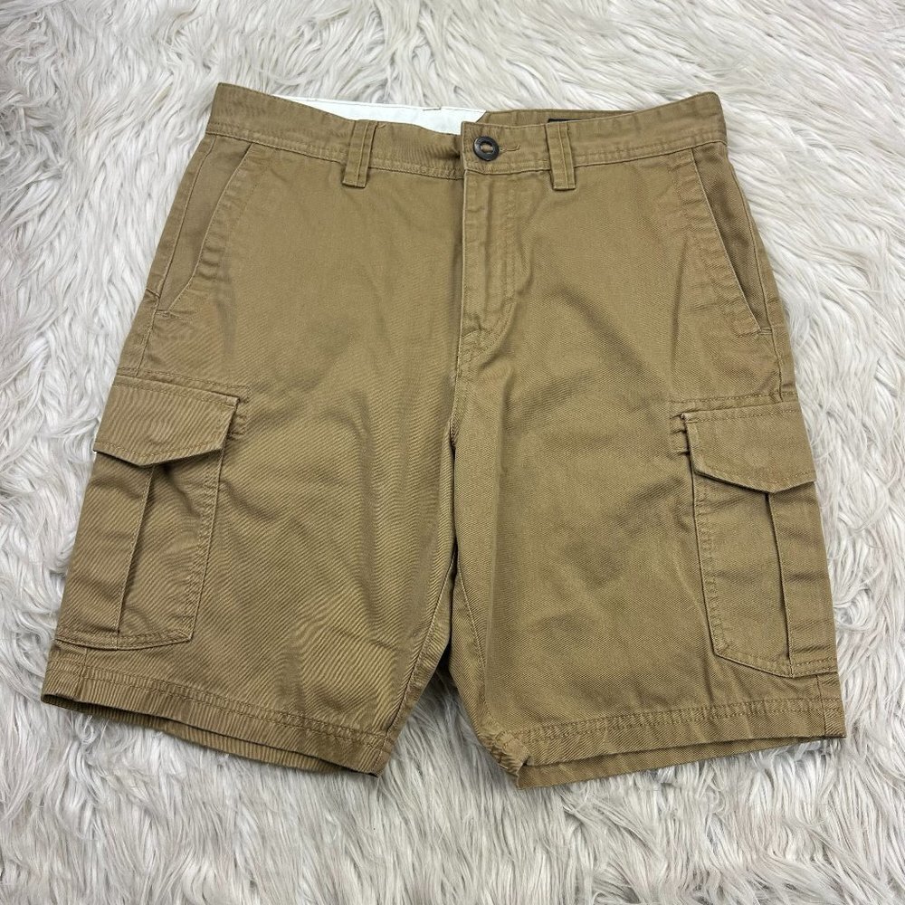 Volcom Men's Tan Twill Cargo‎ Shorts